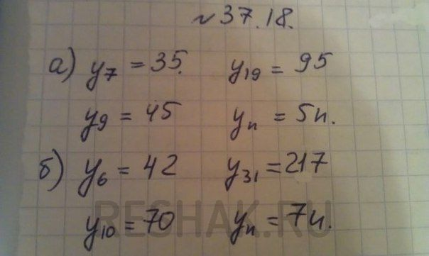 Картинка ГДЗ - Упражнение 37.18 ГДЗ Мордковича 10 класс профильный уровень Вариант 1