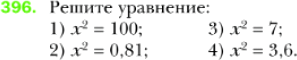 Картинка ГДЗ - задания Упражнение 396 по алгебре ГДЗ Мерзляк 8 класс
