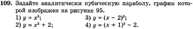 Картинка ГДЗ - задания Упражнение 109 Итоговое повторение Функции и графикиГДЗ Мордкович 9 класс по алгебре
