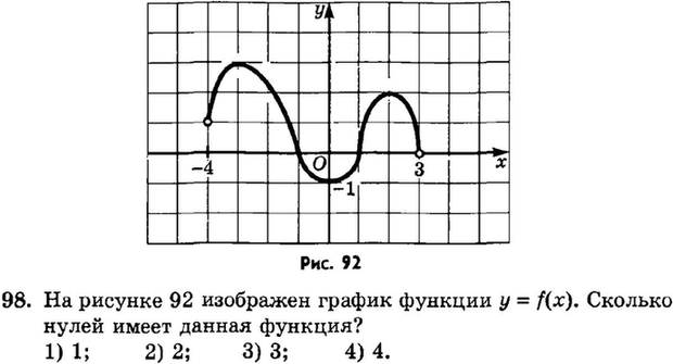Картинка ГДЗ - задания Упражнение 98 Итоговое повторение Функции и графикиГДЗ Мордкович 9 класс по алгебре