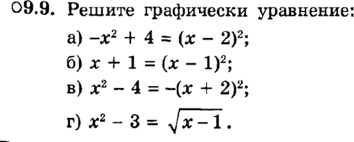 Картинка ГДЗ - задания Упражнение 9.9ГДЗ Мордкович 9 класс по алгебре